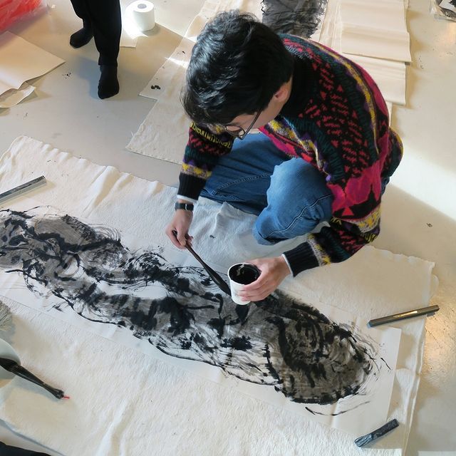 Some pics from the Utrecht portion of our WS 23 Berlin and Utrecht: Paper; Print; Sumi Drawing course!